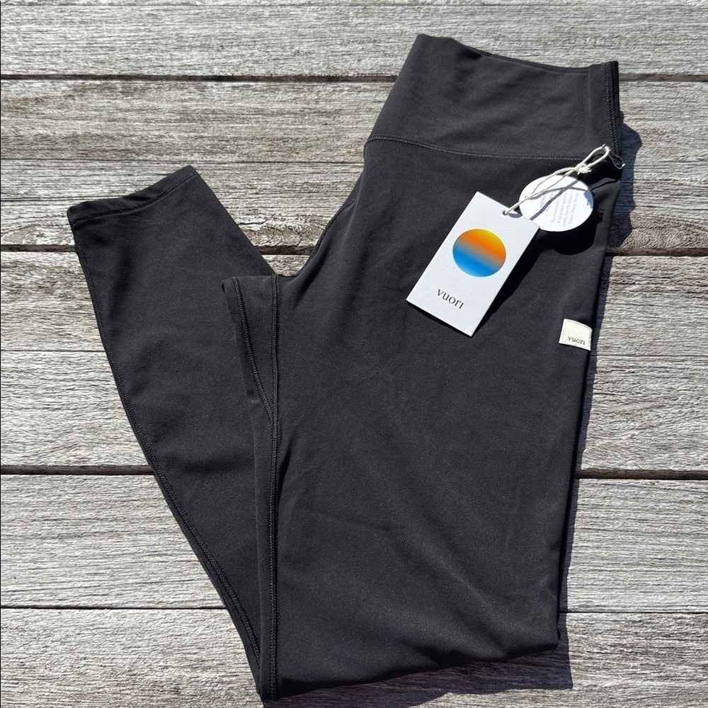 Vuori AllTheForm Legging Black Women's Size Large NWT 25" High Rise